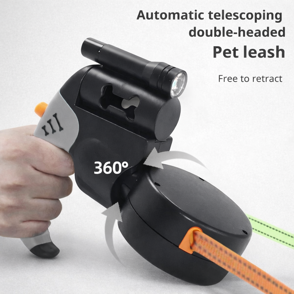 FuroraPaw™ TrailMate Elite Dual Dog Leash